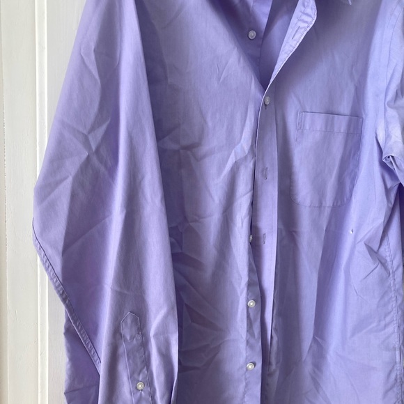 Croft & Barrow Men's Lavender Dress Shirt - Picture 2 of 3